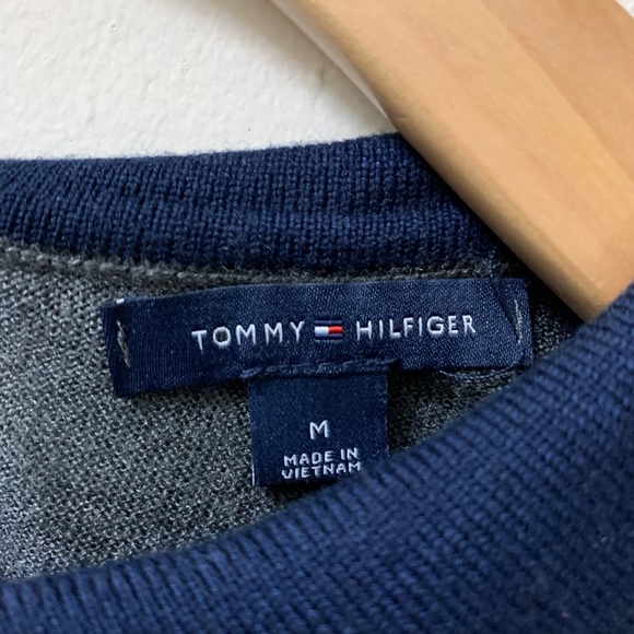 Tommy Hilfiger Collar Sweater - Grey/Navy - Picture 4 of 5
